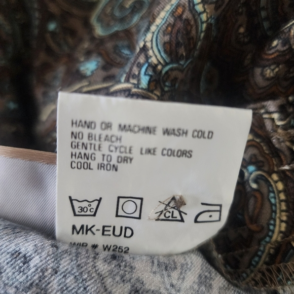 Woolrich Brown Paisley Rayon Pleated Pants - Picture 5 of 11